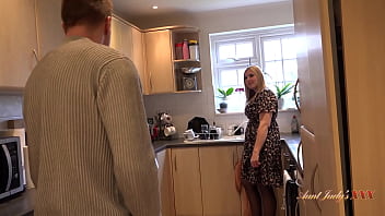 Gorgeous Busty BBW Step Aunt Charlie Rae Gets Fucked In The Kitchen