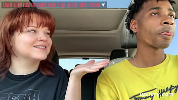 Interracial Couple Smokes Up And Fools Around In The Car