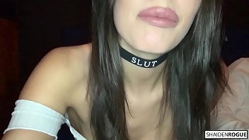 Risky Blowjob In The Movie Theater   Public Sex With Amateur Teen Shaiden Rogue