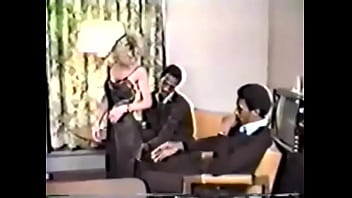 Vintage   Interracial   Wife Blonde  Handcuffed And  Fucked By Two BBC
