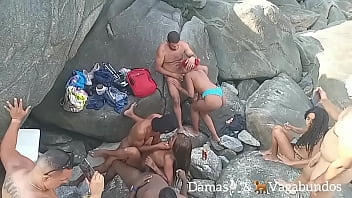 Outdoor Mass Amateur Orgy In Rio De Janeiro Brazil