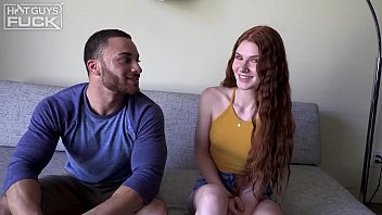 Popular Hairy Stud Gets Petite Red Head Teen BABE Creaming On His Dick. Hard Interracial Pounding!
