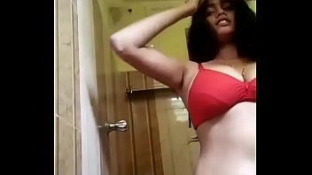 Deshi Indian Girl In Red Bikini Get Naked