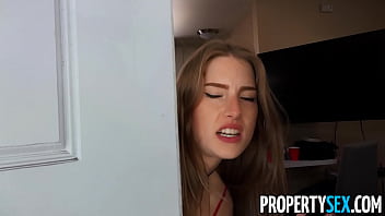 PropertySex Hot Problematic Tenant With Big Boobs Busted By Landlord