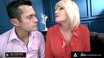 Renato Is Distracted By The Looks Of His Sexy Busty Mature Teacher Milf Amy. The Attractive Mature Blonde Is Eager To Be Pleased By The Man!