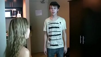 Busty In Stockings Invites A Young Guy To Drill Her Cunt