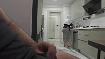 Incredible Reaction Of StepMom When I Flashed My Dick In The Kitchen!
