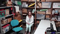 Sexy Suspecected Teen Shoplifter With Big Ass Fucked Hard By A Security Guards Big Cock In His Office And Evaded Prison That Way
