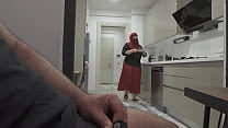 Religious Arab Stepmom Caught Stepson Jerking Off Then Gets Her Tight Ass Fucked.