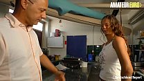 AMATEUR EURO   Amateur Iris W. Gets Picked Up And Fucked Hard In The Kitchen