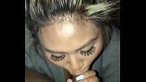 Blonde Dallas Asian Teen Blowing Cock
