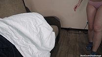 Taboo! Naughty Step Daughter Came To Sleepy StepDaddy's Room To Suck Fat Cock And Get Cum On Lips, Deepthroat Cumshot