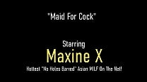 MILF Maid Maxine X Got Caught By Her Monster Cock Boss As She Was Using Her Hitachi & Ends Up With A Hardcore Anal So Good That She Soon Gets A Sticky Facial! Full Video & Maxine Live @ MaxineX.com!