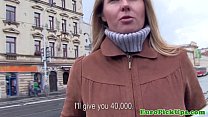 Euro Girlnextdoor Creampied In Public