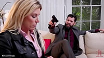 Sumuggler Boyfriend Tommy Pistol Points Gun In Girlfriends Cadence Lux MILF Stepmom India Summer And Then Fucks Her With Big Dick In Threesome Family Roleplay