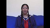 Young Asian Ayako Plays Dildo On The Coucht