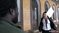 German Interracial   Mutter Wartet Am Bahnhof Auf Fluechtlinge Und Voegelt Sie Direkt Auf Dem Klo Durch