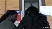 German Interracial   Mutter Wartet Am Bahnhof Auf Fluechtlinge Und Voegelt Sie Direkt Auf Dem Klo Durch
