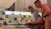 Fucking In The Kitchen And Creampie